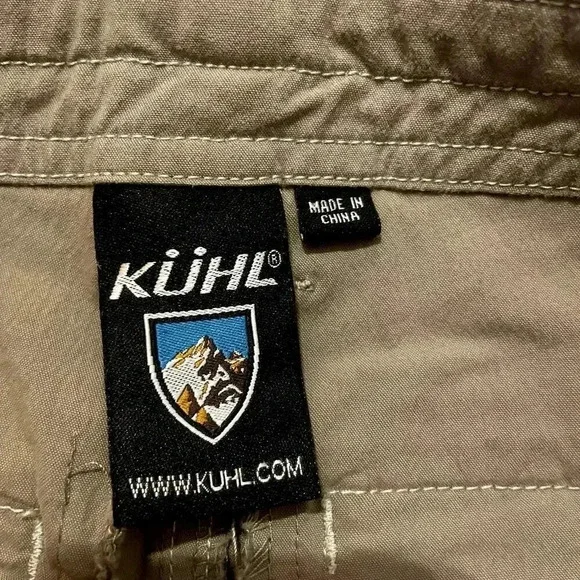 Kuhl Womens 2 Capri Pants Beige Cargo Pockets Camping Hiking Outdoor Gardening - Picture 7 of 15